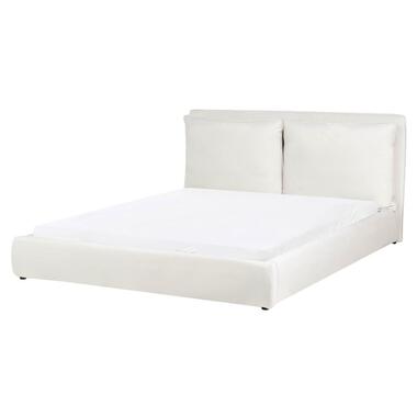 Lit avec sommier Velours BAJONNA 160 x 200 cm Blanc cassé product