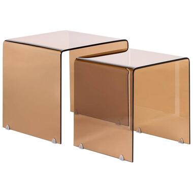 KENDALL - Salontafel set - Transparant - Veiligheidsglas product