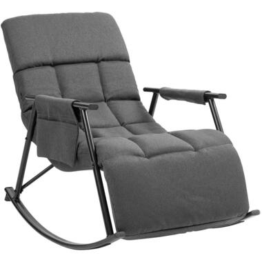 CLP Chaise à bascule Cathy Tissu - Gris foncé product