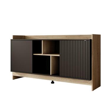Meubella - Dressoir Benz - Zwart - 150 cm product