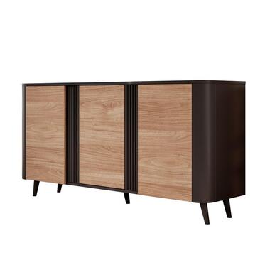 Meubella - Dressoir Veda - Zwart - Eiken - 150 cm product