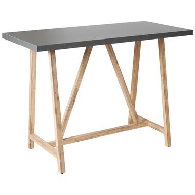 TALAMONE - Tuintafel - Lichthout/Grijs - 140 x 70 cm - Vezelcement product
