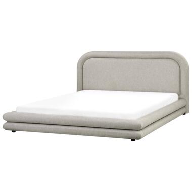 LAVARDENS - Bed - Taupe - 180 x 200 cm - Kunstlinnen product