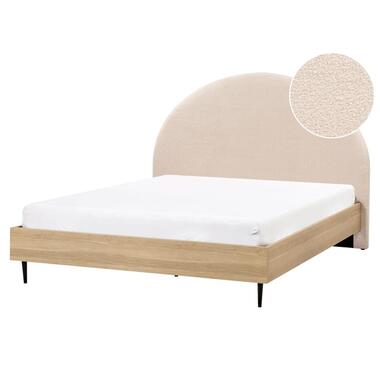 Lit avec sommier Bouclé MILLAY 160 x 200 cm Beige product