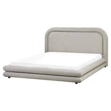 Lit avec sommier Lin synthétique LAVARDENS 160 x 200 cm Taupe product