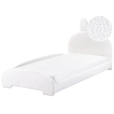 PERROS - Kinderbed - Gebroken wit - 90 x 200 cm - Bouclé product