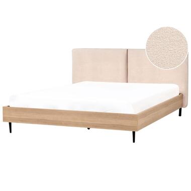 Lit avec sommier Bouclé LIMANTON 180 x 200 cm Beige product