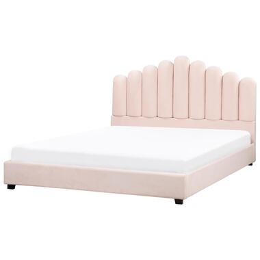 Lit avec sommier Velours VINCENNES 180 x 200 cm Rose pastel product