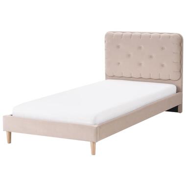 Lit avec sommier Velours CORSAINT 90 x 200 cm Beige product