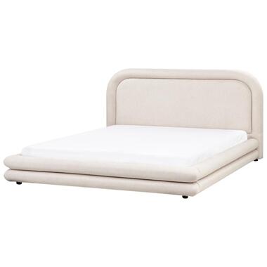 Lit avec sommier Lin synthétique LAVARDENS 180 x 200 cm Beige clair product
