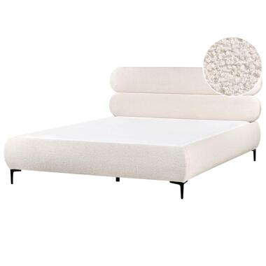 Lit avec sommier Bouclé LESSAY 180 x 200 cm Blanc cassé product