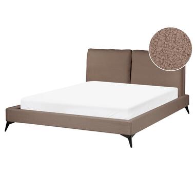Lit avec sommier Bouclé MELLE 160 x 200 cm Marron product