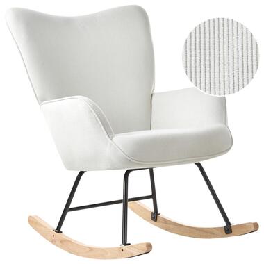 Fauteuil à bascule ARSET Velours côtelé Blanc cassé product