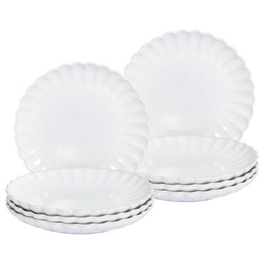 Lot de 8 assiettes à dessert NETTLE Grès Blanc cassé product