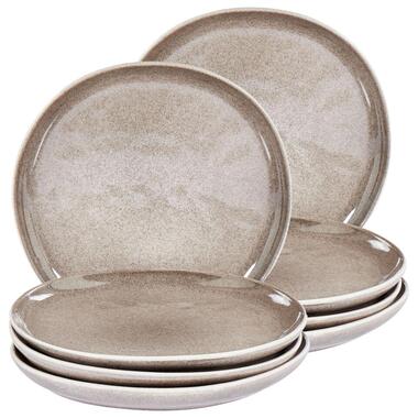 Lot de 8 assiettes à dessert COSTMARY Grès Gris product
