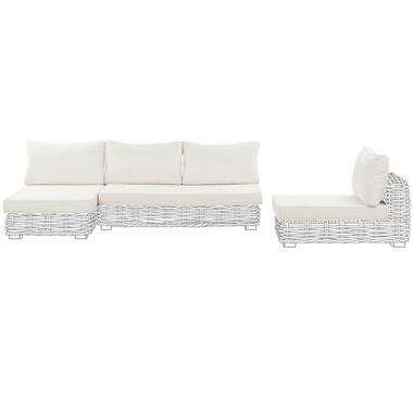 Ensemble de housses de coussins d'extérieur VARALLO Blanc cassé product