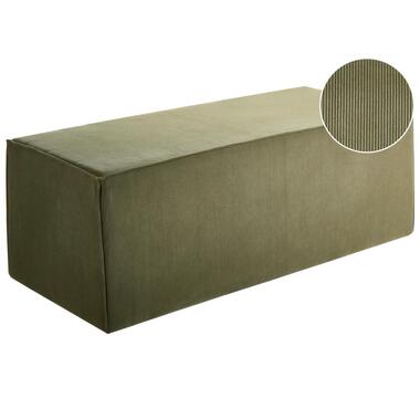 Pouf VINITA Velours côtelé Vert foncé 120 cm 55 cm 43 cm product