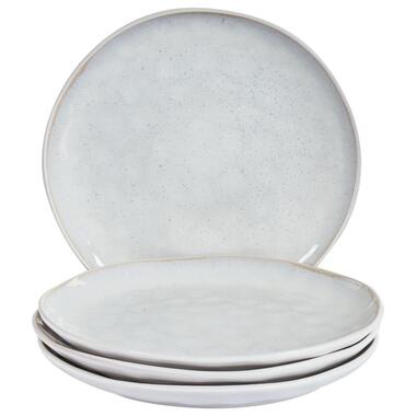Set de 4 assiettes plates SESAME Grès Gris clair product