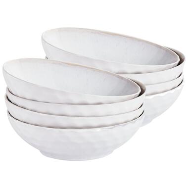 Lot de 8 assiettes creuses SESAME Grès Gris clair product