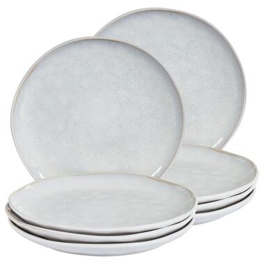 Lot de 8 assiettes plates SESAME Grès Gris clair product