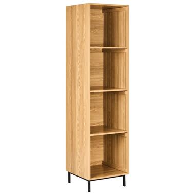 LEANDRO - Opbergkast 4 planken - Lichtbruin - MDF product