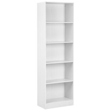 WINNIPEG - Boekenkast 5 planken - Wit - Vezelplaat product