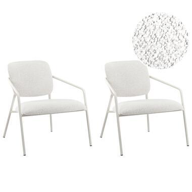 LOA - Set van 2 fauteuils - Gebroken wit - Polyester product