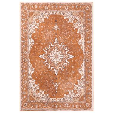 HAYAT - Laagpolig vloerkleed - Oranje - 200 x 300 cm - Katoen product