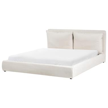 Lit avec sommier Tissu BAJONNA 180 x 200 cm Beige clair product