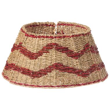 HIVER - Kerstboomrok - Natuurlijk/Rood - ⌀ 51 cm - Zeegras product