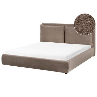 Lit avec sommier Bouclé BAJONNA 160 x 200 cm Marron product