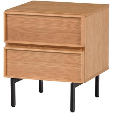 WOOOD Tours Ladekast/ Nachtkastje 2 Lades Melamine/ MDF - Naturel product