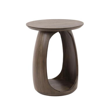 Bijzettafel Bruin Hout - 45x45x56cm - Art Solid product
