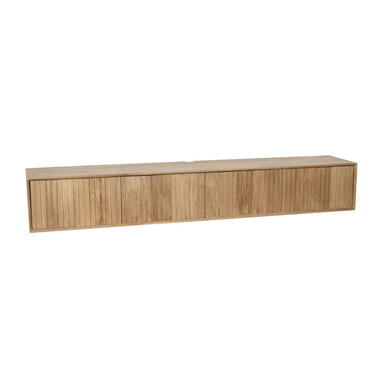 Zwevend Tv-meubel Naturel Hout - 200x35x30cm - Madison product