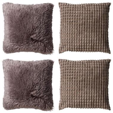 KUSSENSET - 4-delig - Cosy Favourites - 45x45 cm - inclusief binnenkussens - tau product