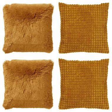 KUSSENSET - 4-delig - Cosy Favourites - 45x45 cm - inclusief binnenkussens - gee product