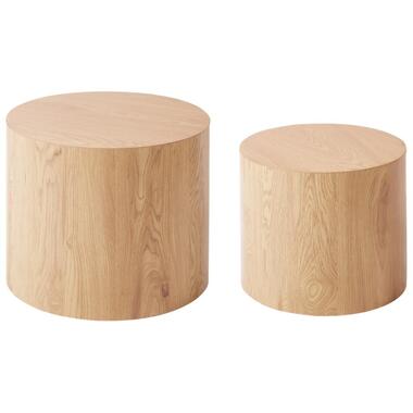 Lot de 2 tables basses MANTI Marron clair product