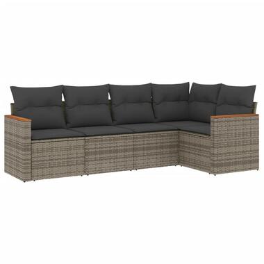 vidaXL - Loungeset - Grijs - Poly rattan product