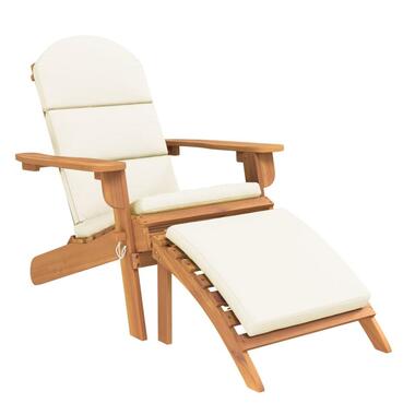 vidaXL - Chaise de jardin Adirondack - Repose-pieds - Brun - Bois d'acacia product