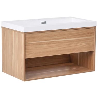 Meuble sous-lavabo avec vasque BERBICE 80 cm Marron clair product
