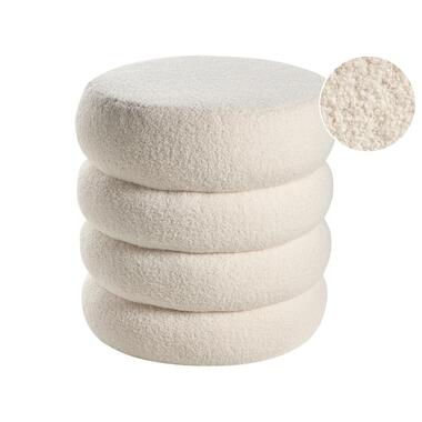 Pouf SUMPTER Bouclé Blanc cassé product