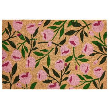 Paillasson MANGUAO Naturel 60 x 90 cm Fleur Fibre de coco product