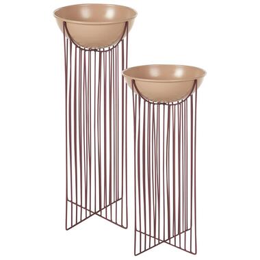 Lot de 2 pots à plantes surélevés FICARIA Métal 22 cm Rose product