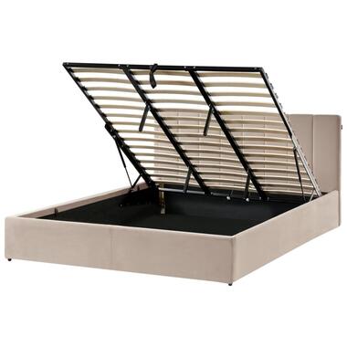 Lit ottoman Velours DREUX 180 x 200 cm Taupe product
