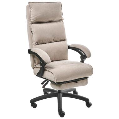 Fauteuil de bureau Repose-pieds inclus EATON Tissu chenille Beige product