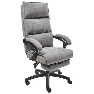 Fauteuil de bureau Repose-pieds inclus EATON Tissu chenille Gris product