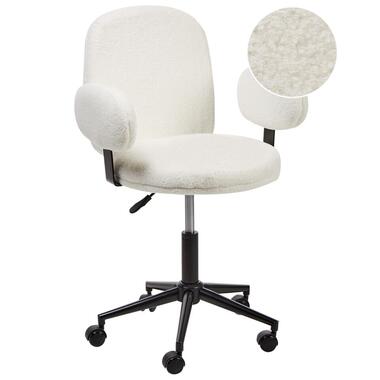 Chaise de bureau MORAGA Bouclé Blanc cassé product