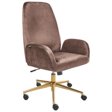 Chaise de bureau CLARE Velours Marron product