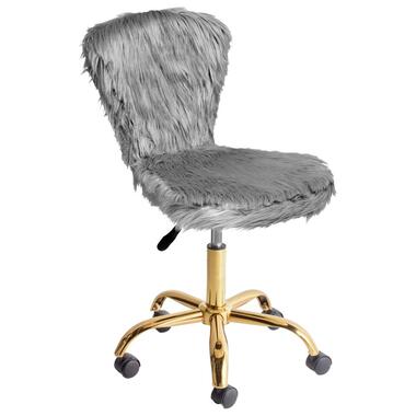 Chaise de bureau MARGATE Fourrure synthétique Gris product
