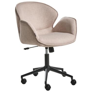 BELMAR - Bureaustoel - Taupe - Polyester product